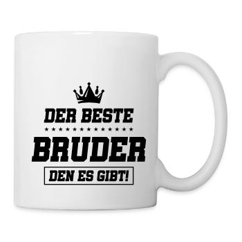 der beste bruder den es gibt - Tasse - Weiß - Rechts
