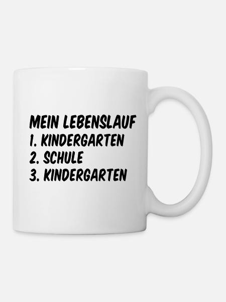 Lebenslauf Kinderpflegerin Erzieherin - Tasse - Weiß