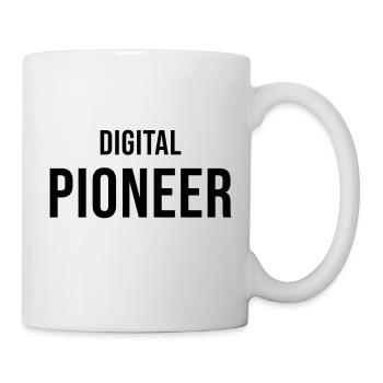 Digital Pioneer Online Geschenk - Tasse - Weiß - Rechts