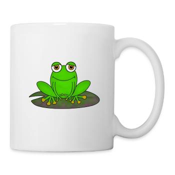 Frosch - Tasse - Weiß - Rechts
