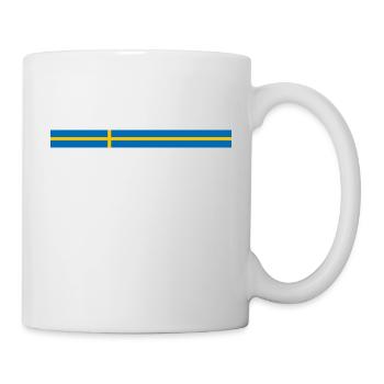 Sweden style stripes - Mug - white - Right