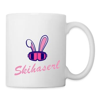 Apres Ski Skihaserl Skihasen Skihäschen - Tasse - Weiß - Rechts
