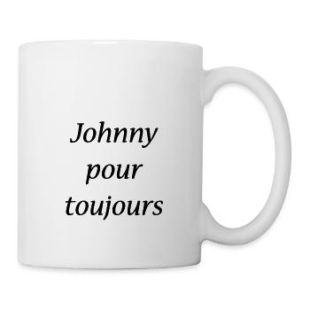 johnny pour toujours - Mug blanc - blanc - Droite