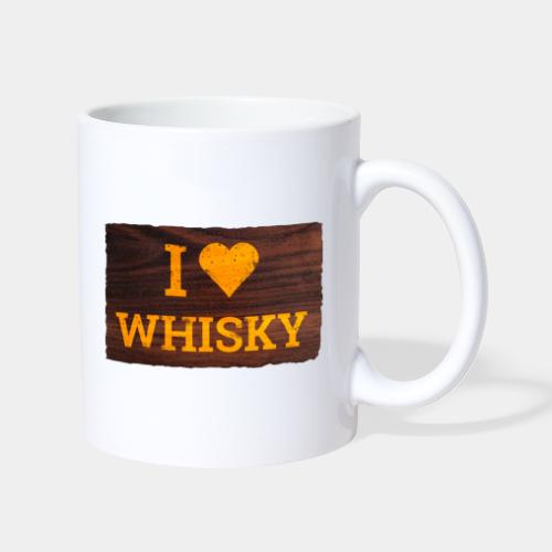 I Love Whisky - Schild - Tasse