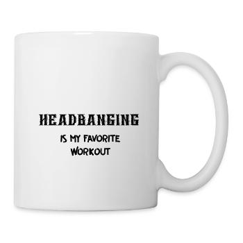 Headbanging Heavy Metal Lover Funny Gift - Mug - white - Right