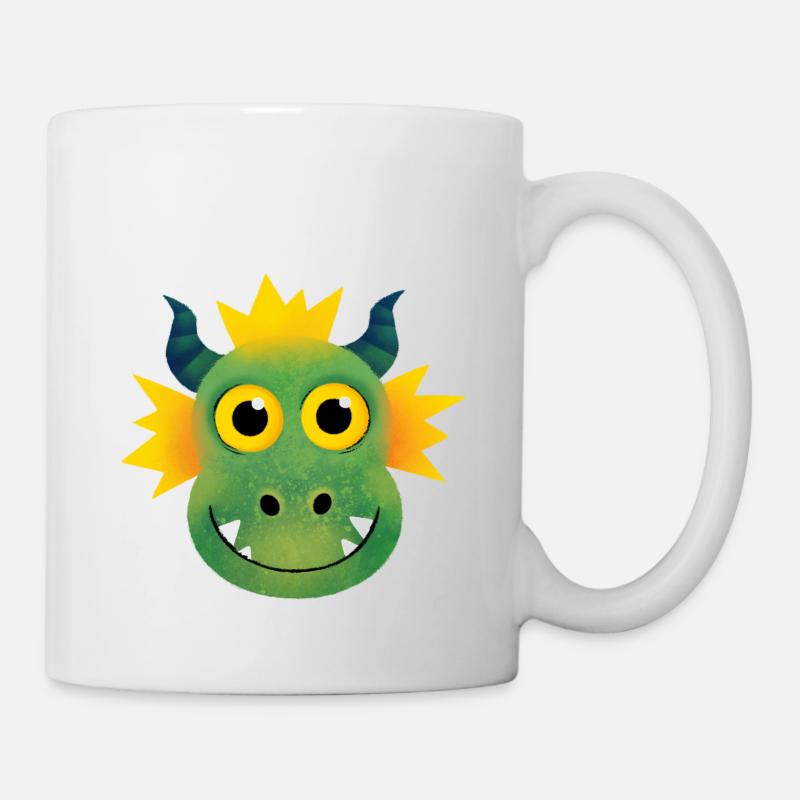 Freundlicher Corona-Drache - Tasse - Weiß