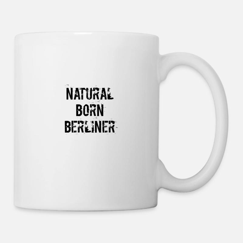 natural born berliner - Tasse - Weiß