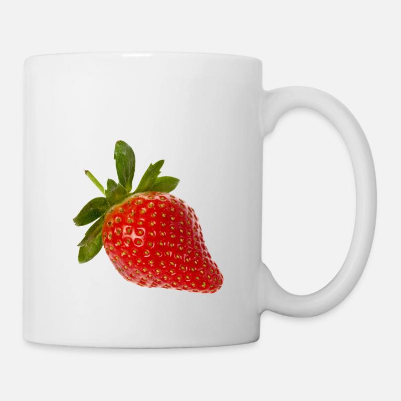 Fraise - Mug blanc - blanc