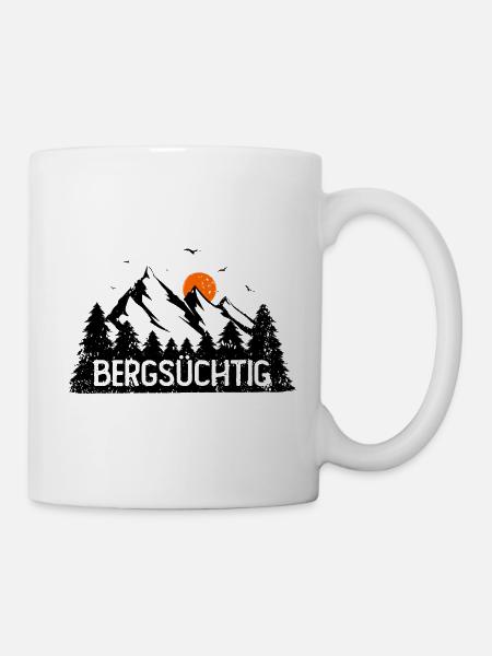 Bergsüchtig - Tasse - Weiß