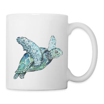 sea turtle - Mug - white - Right