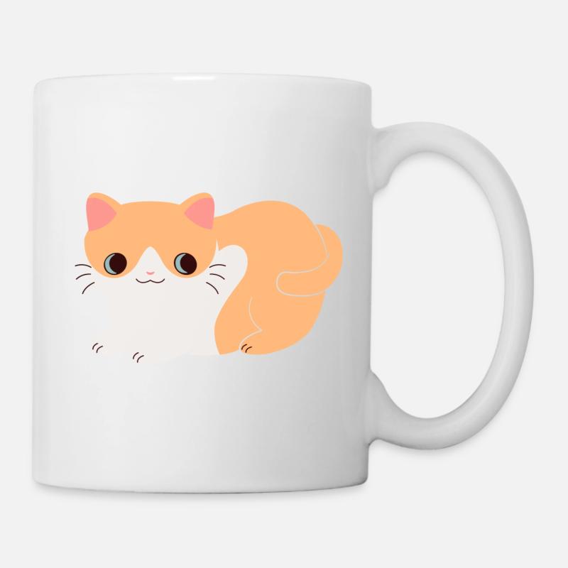 Süße Katze - Tasse - Weiß