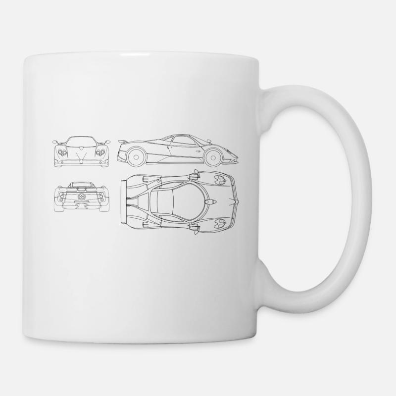 Racecar T-Shirt - Gift - Idea - Mug - white