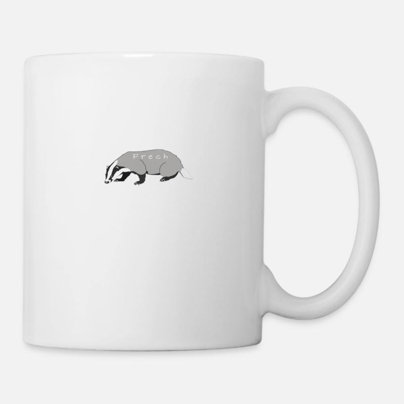 Blaireau effronté - Mug blanc - blanc