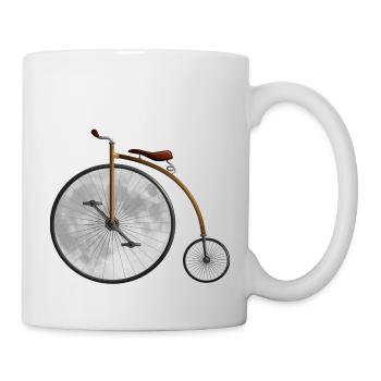 The moon and the bicycle - Mug - white - Right