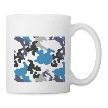 Camouflage Blue Pattern - Mug - white - Right