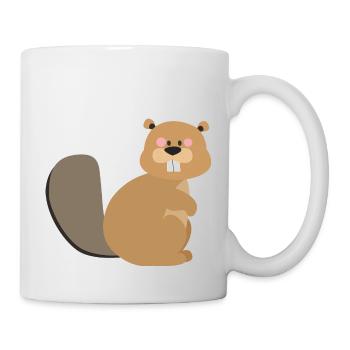Biber - Tasse - Weiß - Rechts