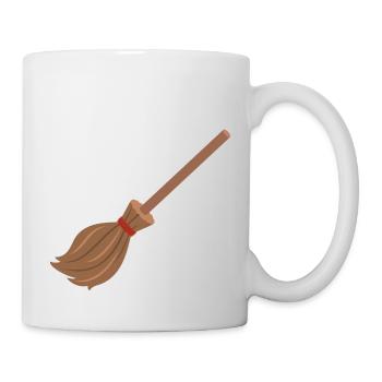 Balai d'Halloween - Mug blanc - blanc - Droite