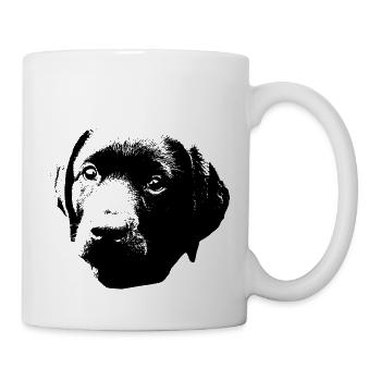 hund dog welpe Labrador - Tasse - Weiß - Rechts