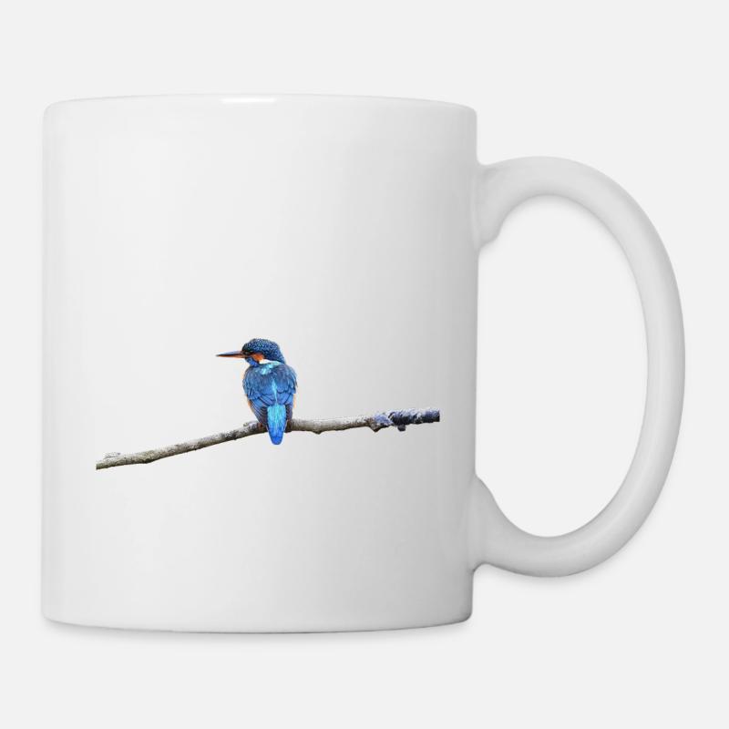 OISEAU MARTIN PÊCHEUR - Mug blanc - blanc