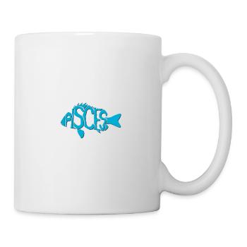 Signes du zodiaque Poissons - Mug blanc - blanc - Droite