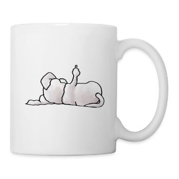 Schnauzer stinky fingers - Mug - white - Right