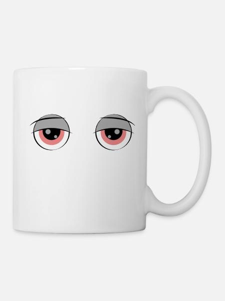 Red eyes - Tasse - Weiß