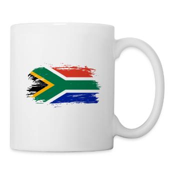 South Africa flag - Mug - white - Right