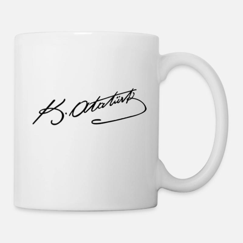 Signature d'Ataturk - Mug blanc - blanc