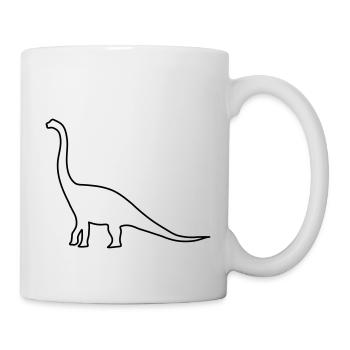 dinosaure - Mug blanc - blanc - Droite