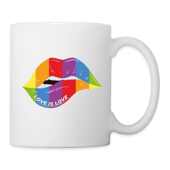 L'amour est l'amour - Kiss - Mug blanc - blanc - Droite