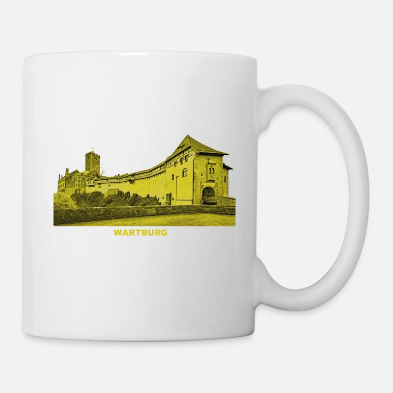 Wartburg Eisenach Thüringen Luther Elisabeth - Tasse - Weiß