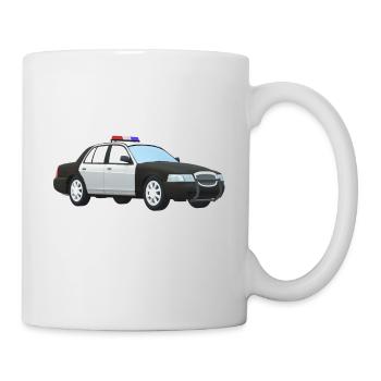 police car - Mug - white - Right