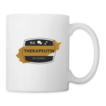 Therapeutin im Dienst - Tasse - Weiß - Rechts