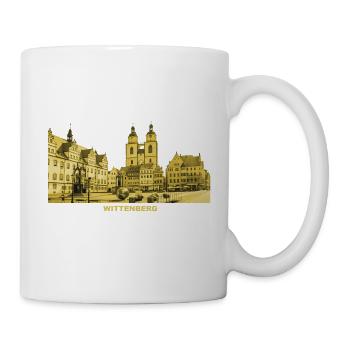 Wittenberg Lutherstadt Sachsen-Anhalt Stadtkirche - Tasse - Weiß - Rechts