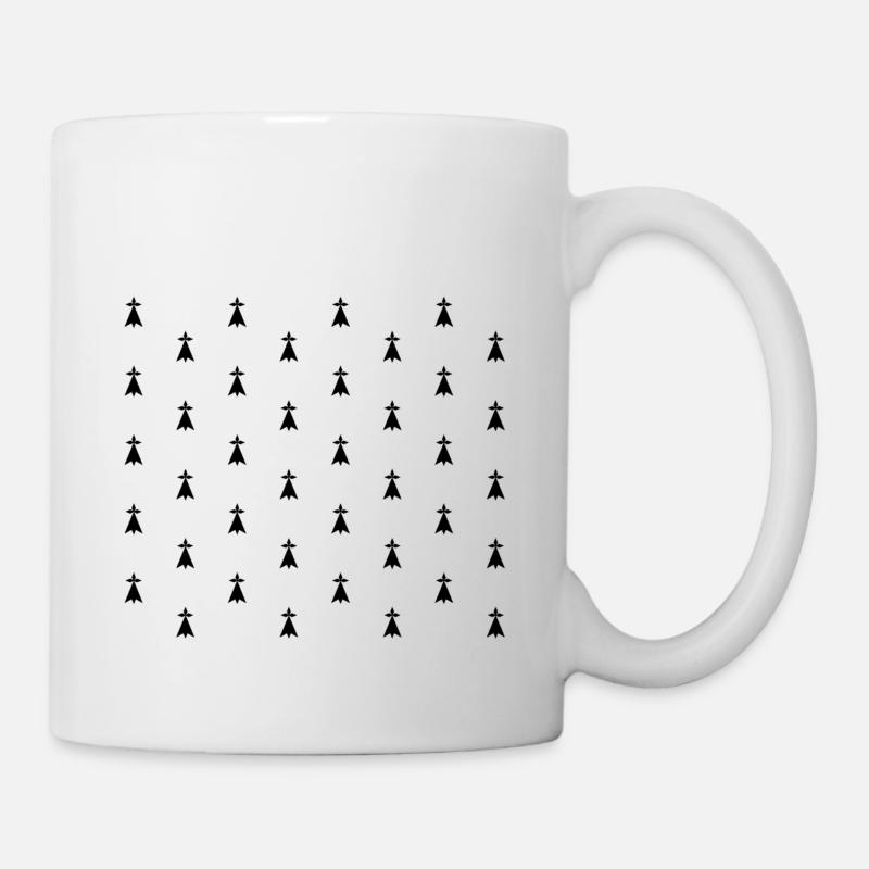 ermine bretonne symbol brittany gift - Mug - white