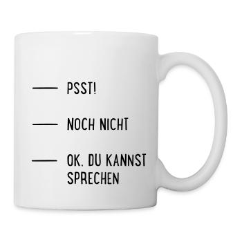 Kaffee - Tasse - Weiß - Rechts