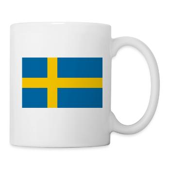 Drapeau suédois - Mug blanc - blanc - Droite