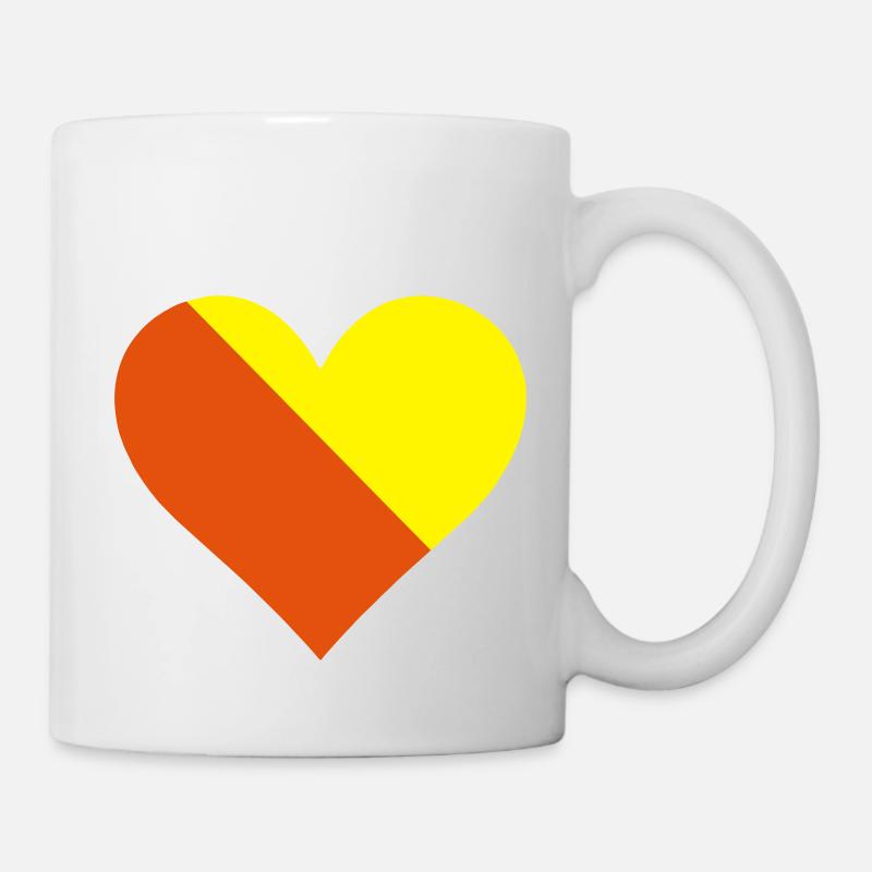 LENS Herz - Tasse - Weiß