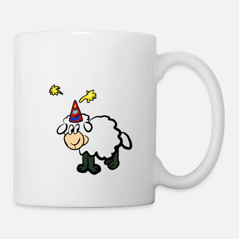 Fête des moutons - Mug blanc - blanc