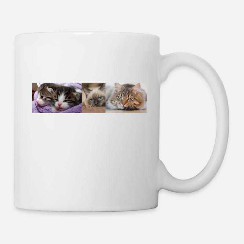 Katzen - Tasse - Weiß
