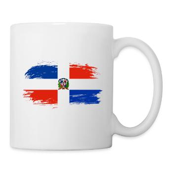 Dominican Republic flag flag - Mug - white - Right