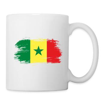 Senegal flag flag - Mug - white - Right