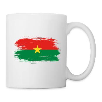 Drapeau du Burkina Faso drapeau - Mug blanc - blanc - Droite