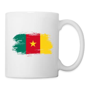 Cameroon flag flag - Mug - white - Right
