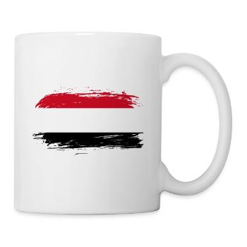 Jemen Fahne Flagge - Tasse - Weiß - Rechts