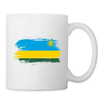 Ruanda Fahne Flagge - Tasse - Weiß - Rechts