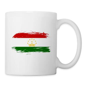 Tajikistan flag flag - Mug - white - Right