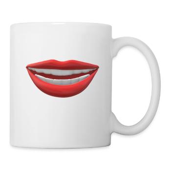 Lachendes Design - Tasse - Weiß - Rechts
