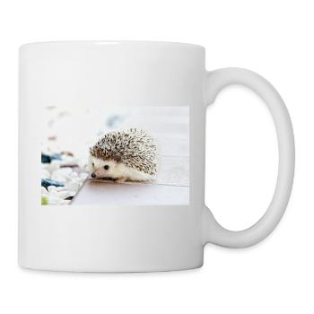 Igel im Morgengrauen - Tasse - Weiß - Rechts
