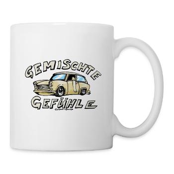 Pappe Gemisch Kombi - Tasse - Weiß - Rechts